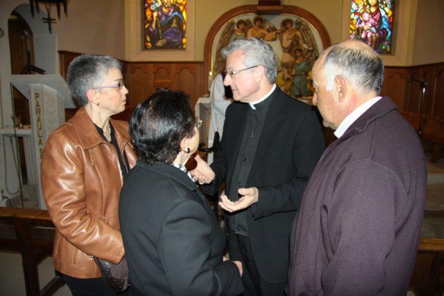 L'Arquebisbe amb els familiars de Mons Sebastià Bonjorn