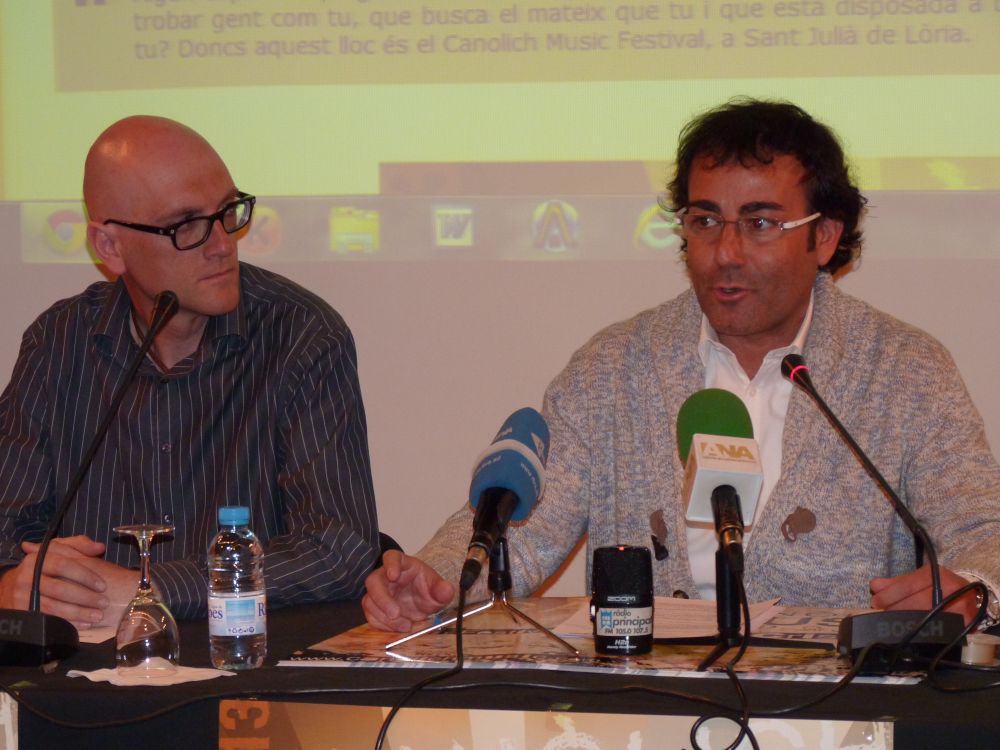 Lluís Plana, delegat de joventut, i Mn. Pepe Chisvert, delegat d'ensenyament