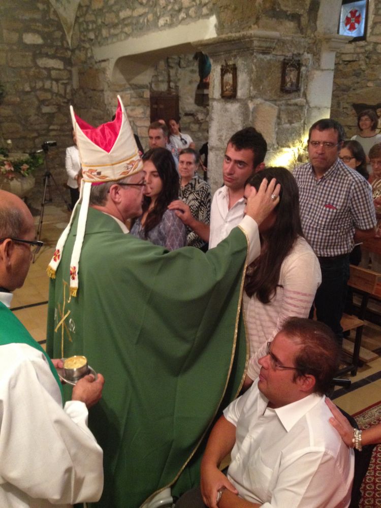 Confirmacions de joves a la parròquia de Sta. Maria de Boldú