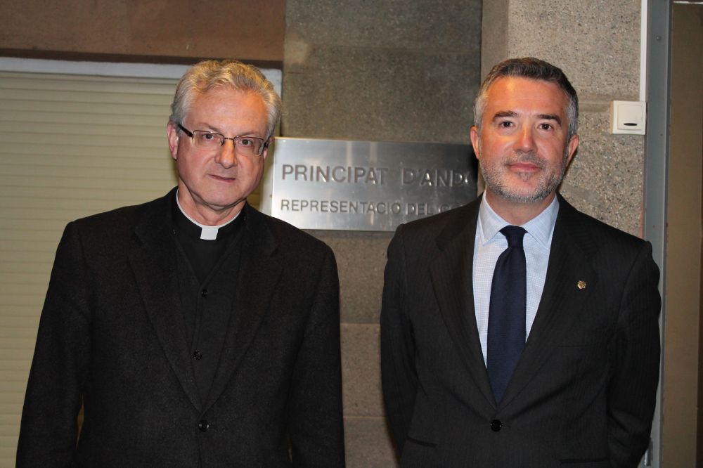 El Copríncep Episcopal rep el Síndic d'Andorra al Palau Episcopal
