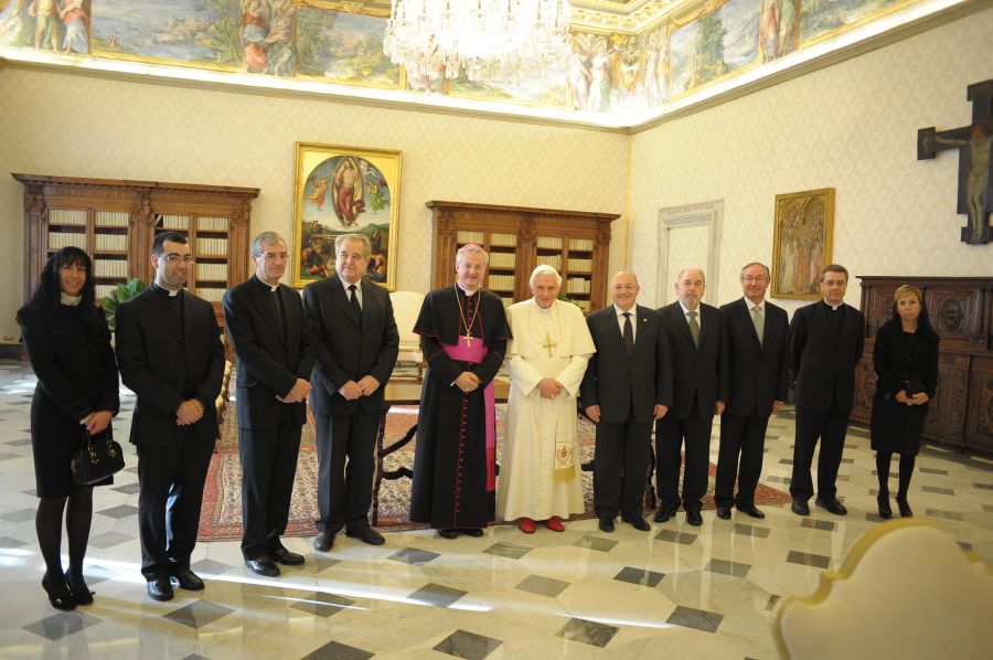 Delegació andorrana amb el Sant Pare Benet XVI